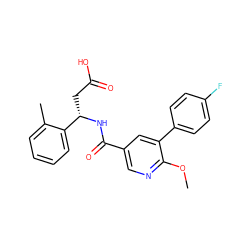 COc1ncc(C(=O)N[C@@H](CC(=O)O)c2ccccc2C)cc1-c1ccc(F)cc1 ZINC000261189603