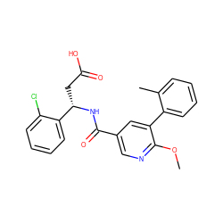 COc1ncc(C(=O)N[C@@H](CC(=O)O)c2ccccc2Cl)cc1-c1ccccc1C ZINC000144513775