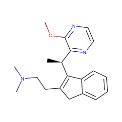 COc1nccnc1[C@H](C)C1=C(CCN(C)C)Cc2ccccc21 ZINC000049072070