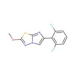 COc1nn2cc(-c3c(F)cccc3F)nc2s1 ZINC001772636119