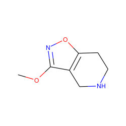 COc1noc2c1CNCC2 ZINC000005998707