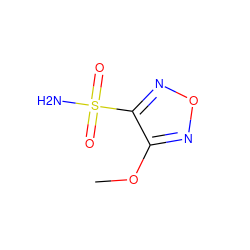 COc1nonc1S(N)(=O)=O ZINC000299837793