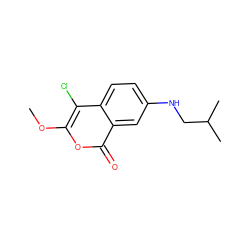 COc1oc(=O)c2cc(NCC(C)C)ccc2c1Cl ZINC000095588243