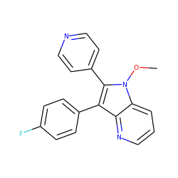 COn1c(-c2ccncc2)c(-c2ccc(F)cc2)c2ncccc21 ZINC000000007626