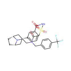 CS(=O)(=O)CC(=O)N(CCN1[C@H]2CC[C@@H]1C[C@H](c1cccc(C(N)=O)c1)C2)Cc1ccc(C(F)(F)F)cc1 ZINC000117294978