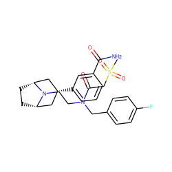 CS(=O)(=O)CC(=O)N(CCN1[C@H]2CC[C@@H]1C[C@H](c1cccc(C(N)=O)c1)C2)Cc1ccc(F)cc1 ZINC000117302636