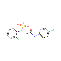 CS(=O)(=O)N(CC(=O)Nc1ccc(F)cn1)c1ccccc1Cl ZINC000095563229