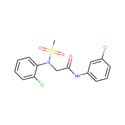 CS(=O)(=O)N(CC(=O)Nc1cccc(Cl)c1)c1ccccc1Cl ZINC000001208360