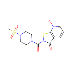 CS(=O)(=O)N1CCN(C(=O)n2sc3c(ccc[n+]3[O-])c2=O)CC1 ZINC001772648988