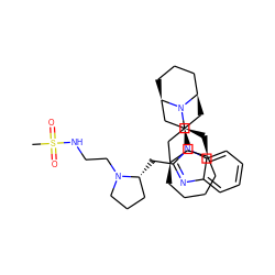 CS(=O)(=O)NCCN1CCC[C@H]1Cc1nc2ccccc2n1[C@@H]1C[C@@H]2CCC[C@H](C1)N2[C@H]1C[C@H]2CCCC[C@H](C2)C1 ZINC000473215532