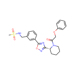 CS(=O)(=O)NCc1cccc(-c2nc([C@H]3CCCCN3C(=O)COc3ccccc3)no2)c1 ZINC000299854973