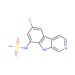 CS(=O)(=O)Nc1cc(Cl)cc2c1[nH]c1cnccc12 ZINC000100958101