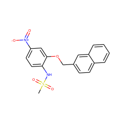 CS(=O)(=O)Nc1ccc([N+](=O)[O-])cc1OCc1ccc2ccccc2c1 ZINC000035323813