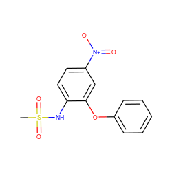 CS(=O)(=O)Nc1ccc([N+](=O)[O-])cc1Oc1ccccc1 ZINC000004617749