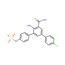 CS(=O)(=O)Nc1ccc(-c2cc(-c3ccc(Cl)cc3)cc(C(N)=O)c2N)cc1 ZINC000028703764