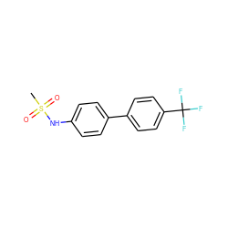 CS(=O)(=O)Nc1ccc(-c2ccc(C(F)(F)F)cc2)cc1 ZINC000028711871