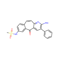 CS(=O)(=O)Nc1ccc2ccc3nc(N)c(-c4ccccc4)cc3c(=O)c2c1 ZINC000101425499