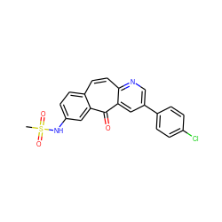 CS(=O)(=O)Nc1ccc2ccc3ncc(-c4ccc(Cl)cc4)cc3c(=O)c2c1 ZINC000034842316