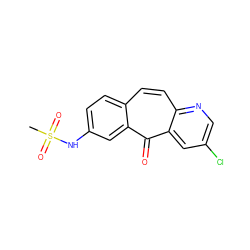 CS(=O)(=O)Nc1ccc2ccc3ncc(Cl)cc3c(=O)c2c1 ZINC000034841861