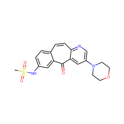 CS(=O)(=O)Nc1ccc2ccc3ncc(N4CCOCC4)cc3c(=O)c2c1 ZINC000101425554