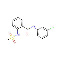 CS(=O)(=O)Nc1ccccc1C(=O)Nc1cccc(Cl)c1 ZINC000000614745