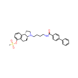 CS(=O)(=O)Oc1cccc2c1CC[C@H]1[C@H]2CCN1CCCCNC(=O)c1ccc(-c2ccccc2)cc1 ZINC000026732156