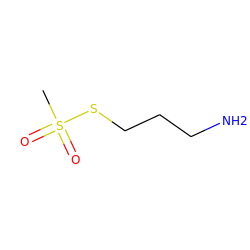 CS(=O)(=O)SCCCN ZINC000002379101