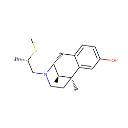 CS[C@@H](C)CN1CC[C@]2(C)c3cc(O)ccc3C[C@@H]1[C@@H]2C ZINC000100796755