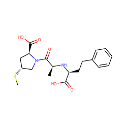 CS[C@@H]1C[C@@H](C(=O)O)N(C(=O)[C@H](C)N[C@@H](CCc2ccccc2)C(=O)O)C1 ZINC000040467013