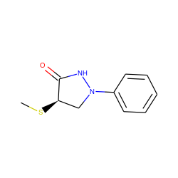 CS[C@@H]1CN(c2ccccc2)NC1=O ZINC000013821620