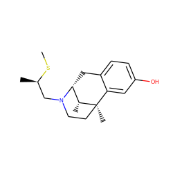 CS[C@H](C)CN1CC[C@]2(C)c3cc(O)ccc3C[C@@H]1[C@H]2C ZINC000100796913