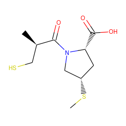 CS[C@H]1C[C@@H](C(=O)O)N(C(=O)[C@H](C)CS)C1 ZINC000028002109