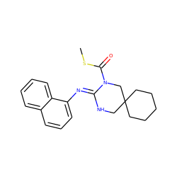 CSC(=O)N1CC2(CCCCC2)CN/C1=N\c1cccc2ccccc12 ZINC000049573636