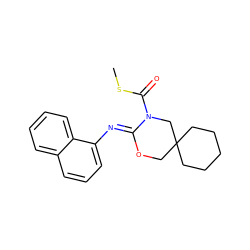 CSC(=O)N1CC2(CCCCC2)CO/C1=N\c1cccc2ccccc12 ZINC000040914331