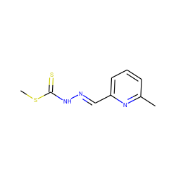 CSC(=S)N/N=C/c1cccc(C)n1 ZINC000006207717