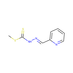 CSC(=S)N/N=C/c1ccccn1 ZINC000005640966