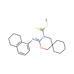 CSC(=S)N1CC2(CCCCC2)CO/C1=N\c1cccc2c1CCCC2 ZINC000040934280