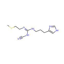 CSCC/N=C(\NC#N)NCCCc1c[nH]cn1 ZINC000026028062