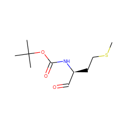 CSCC[C@@H](C=O)NC(=O)OC(C)(C)C ZINC000013588595