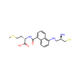 CSCC[C@H](NC(=O)c1cccc2c(NC[C@@H](N)CS)cccc12)C(=O)O ZINC000013762254