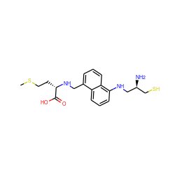 CSCC[C@H](NCc1cccc2c(NC[C@@H](N)CS)cccc12)C(=O)O ZINC000013762262