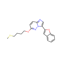 CSCCCCOc1ccc2ncc(-c3cc4ccccc4o3)n2n1 ZINC000205047061