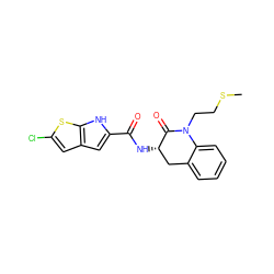 CSCCN1C(=O)[C@@H](NC(=O)c2cc3cc(Cl)sc3[nH]2)Cc2ccccc21 ZINC000028818219