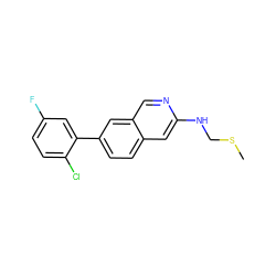 CSCNc1cc2ccc(-c3cc(F)ccc3Cl)cc2cn1 ZINC000169699915