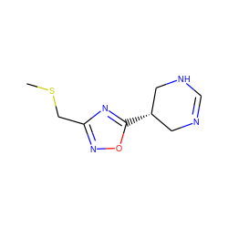 CSCc1noc([C@H]2CN=CNC2)n1 ZINC000013761769