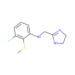 CSc1c(F)cccc1NCC1=NCCN1 ZINC000013473762