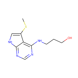 CSc1c[nH]c2ncnc(NCCCO)c12 ZINC000063298283