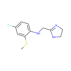 CSc1cc(F)ccc1NCC1=NCCN1 ZINC000013473764