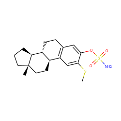 CSc1cc2c(cc1OS(N)(=O)=O)CC[C@@H]1[C@@H]2CC[C@]2(C)CCC[C@@H]12 ZINC000146488389