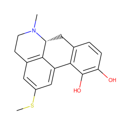 CSc1cc2c3c(c1)-c1c(ccc(O)c1O)C[C@H]3N(C)CC2 ZINC000040392887